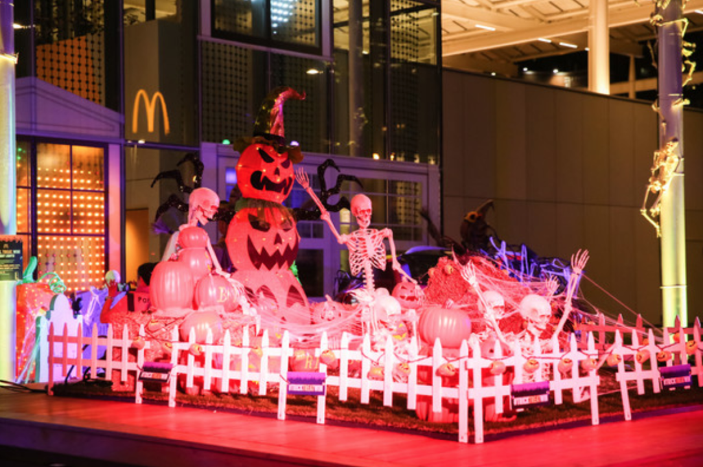 Halloween Light Spectacular at McDonald’s Flagship Restaurant in Chicago