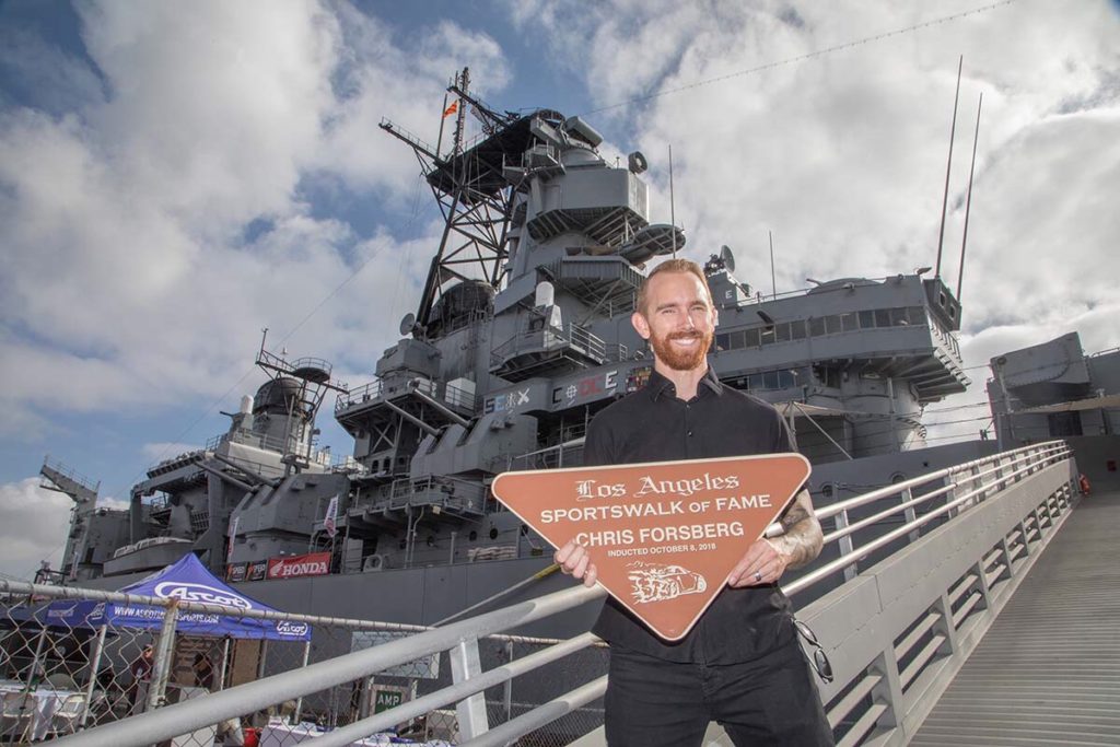 CHRIS FORSBERG IS FIRST FORMULA DRIFT DRIVER INDUCTED INTO LA SPORTSWALK OF FAME