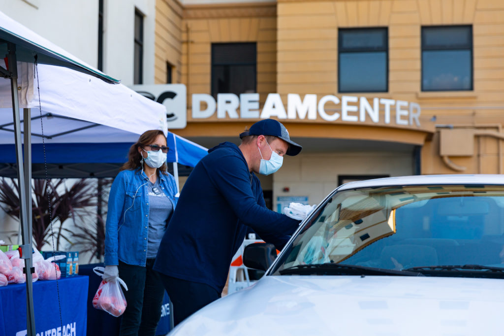 The Los Angeles Dream Center has served 300,000 meals to families in need during COVID-19 shutdown