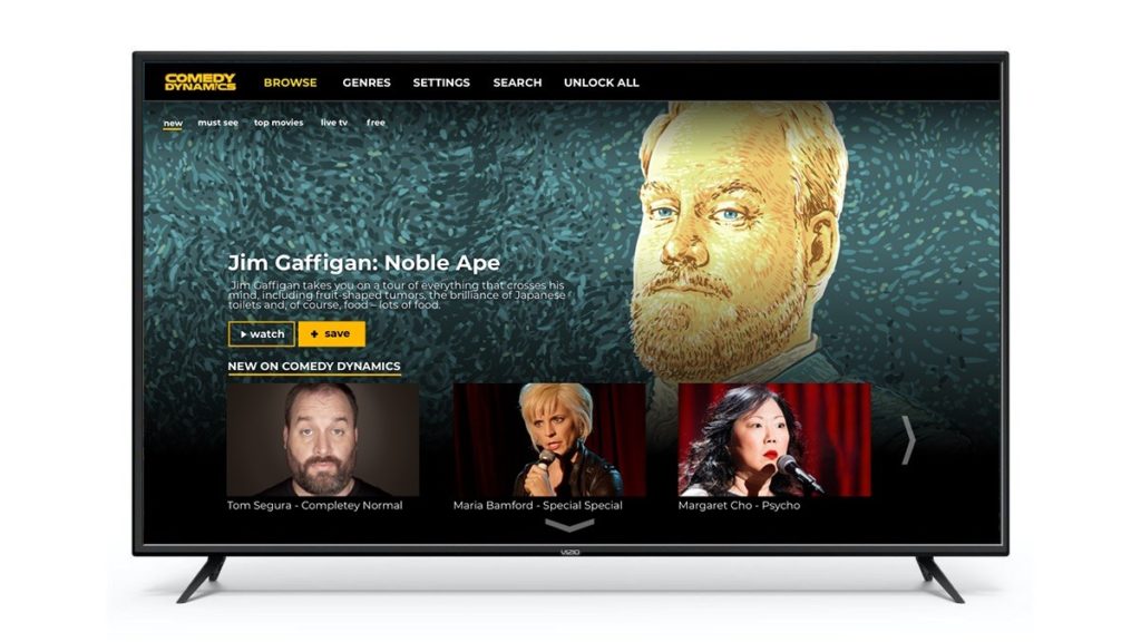 Comedy Dynamics Now Available on VIZIO SmartCast® Televisions