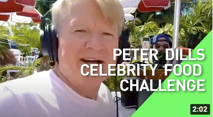 Peter Dill Celebrity Food Challenge